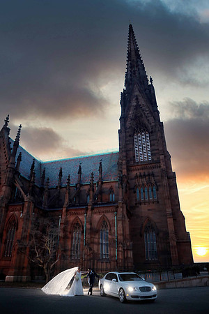 06-Bride-Groom-Wedding-Church-Sunset